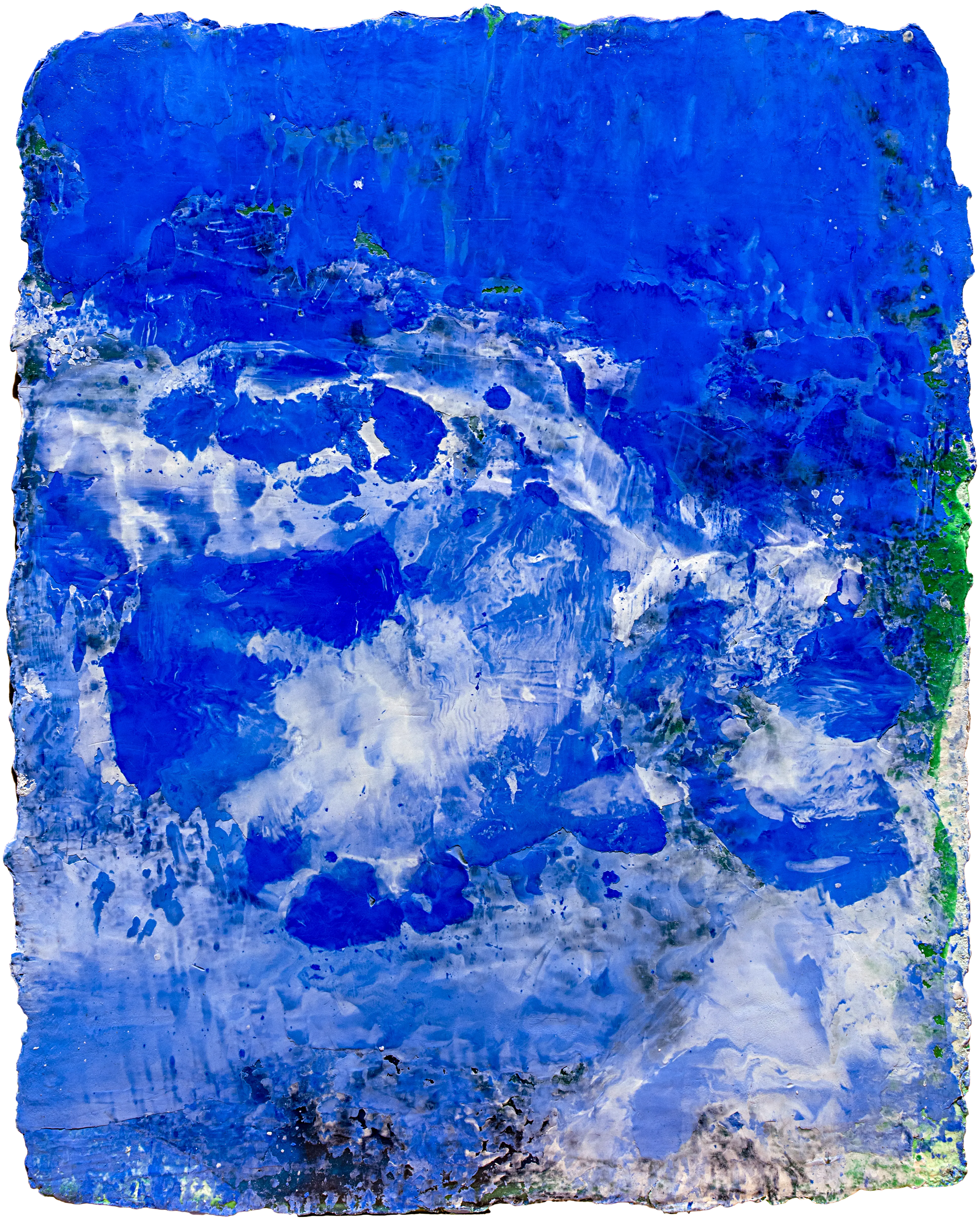 Untitled 1 — pigment, chalk, oil, alkyd resin, and acrylic medium on acrylic ground and handmade cotton rag paper, 25 × 31 cm — by Daniel Small (2019 - 2026)