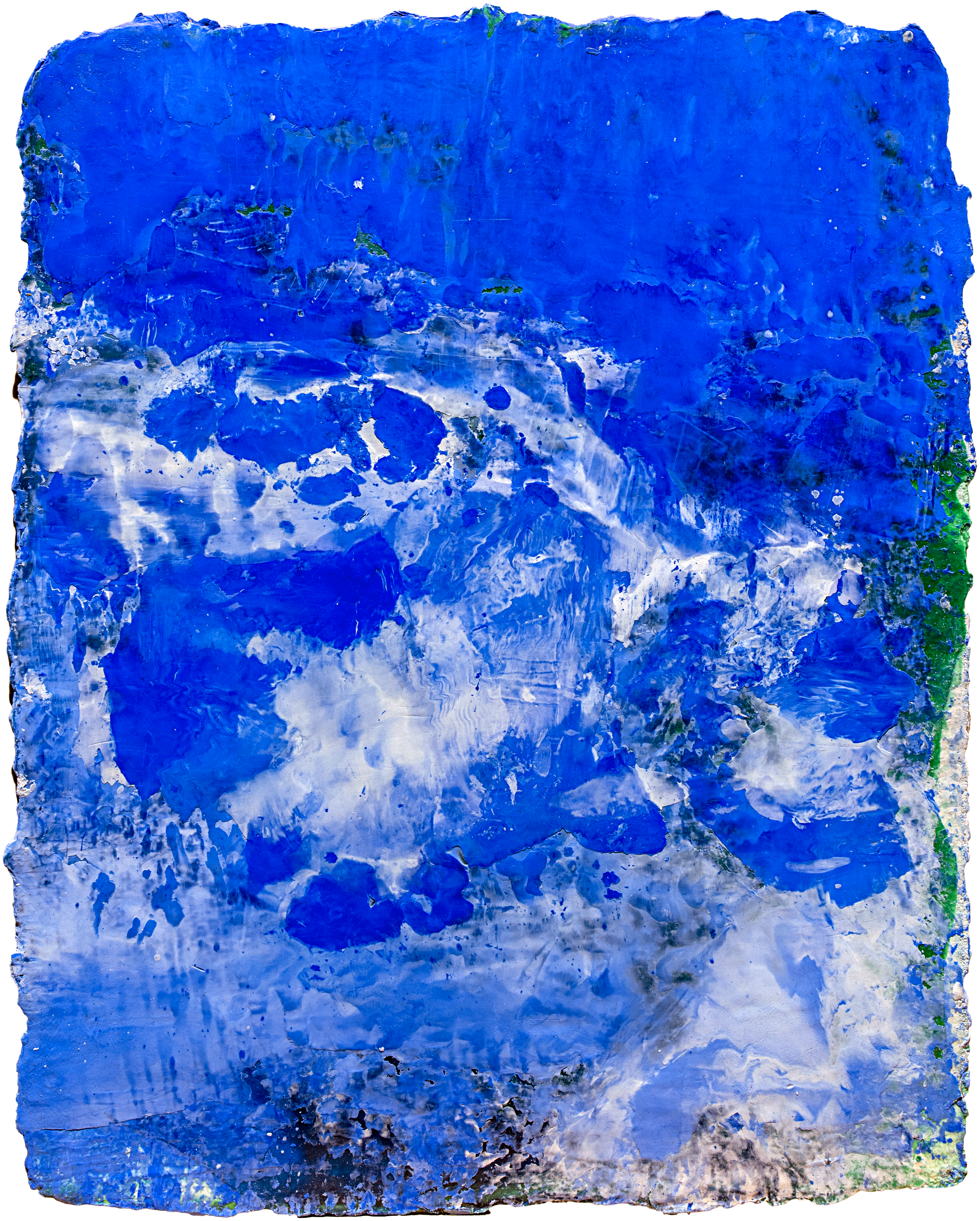 Untitled 1 — (2019 - 2026) — pigment, chalk, oil, alkyd resin, and acrylic medium on acrylic ground and handmade cotton rag paper — 25 × 31 cm — by Daniel Small