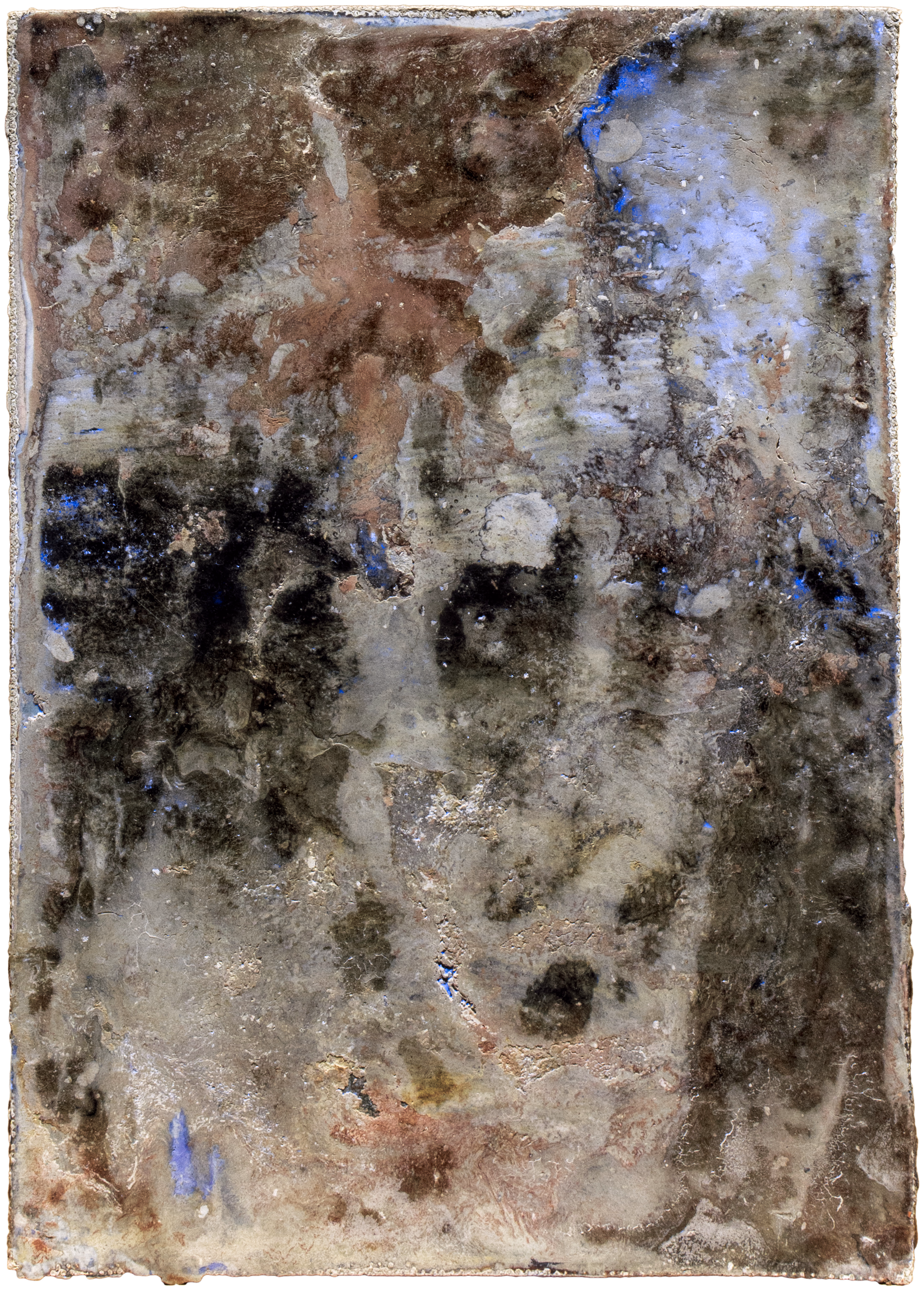 Untitled 5 — (2010 - 2026) — pigment, chalk, and alkyd resin on oil primed linen — 13 x 18 cm — by Daniel Small