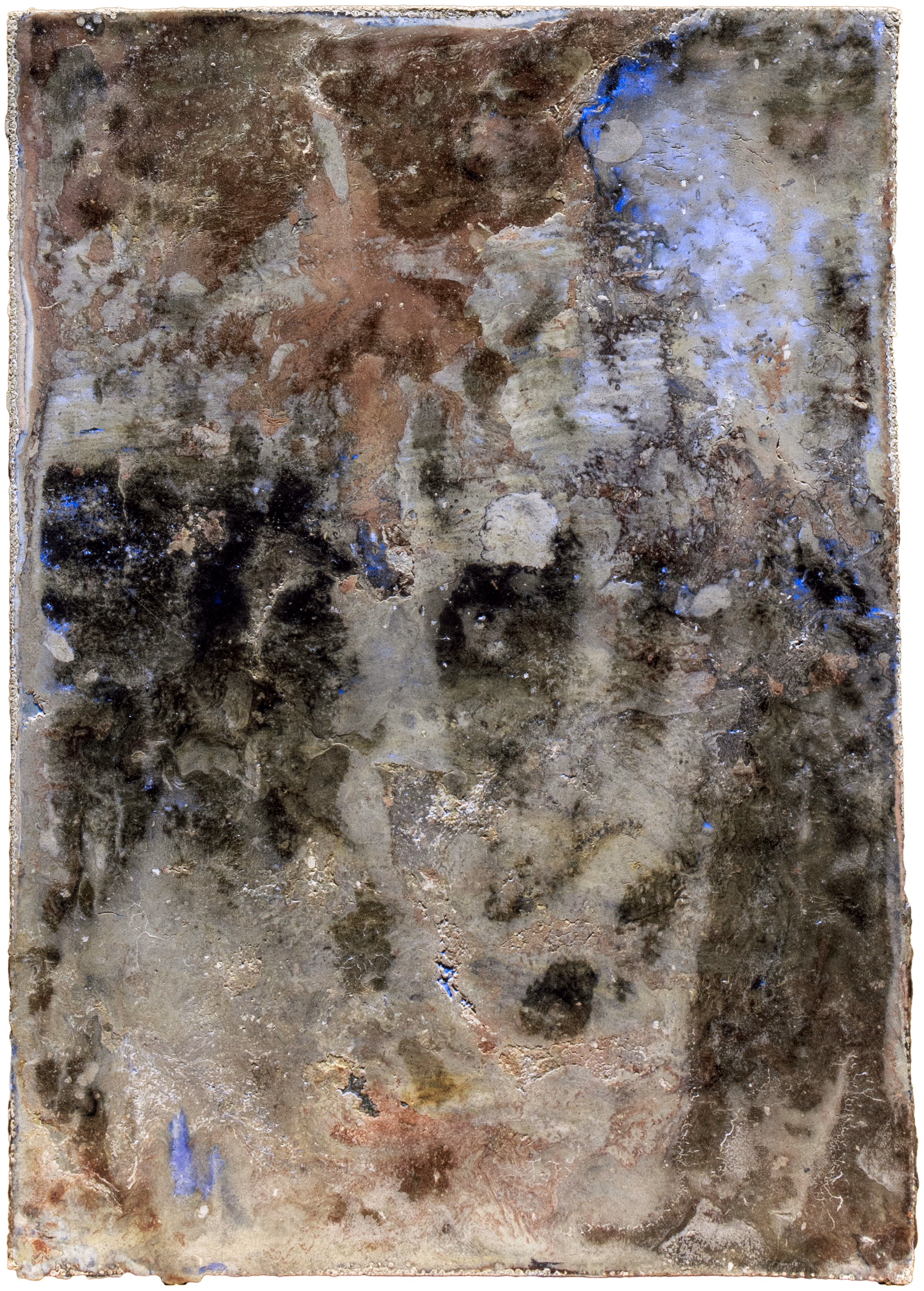 Untitled 5 — (2010 - 2026) — pigment, chalk, and alkyd resin on oil primed linen — 13 × 18 cm — by Daniel Small