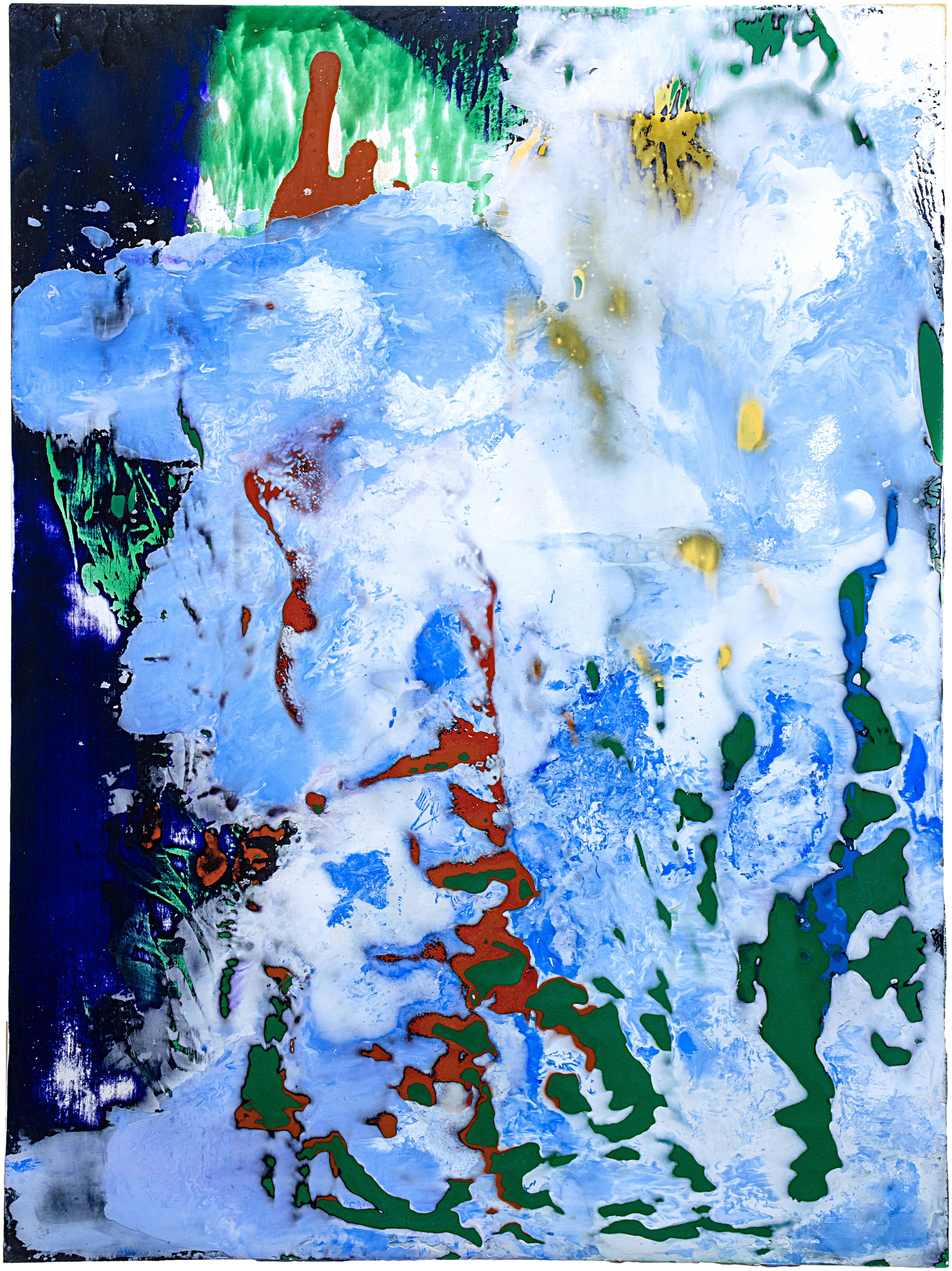 Untitled 14 — (2010 - 2026) — pigment, chalk, and oil on rabbit skin glue gesso and plywood — 29.3 × 39.3 cm — by Daniel Small
